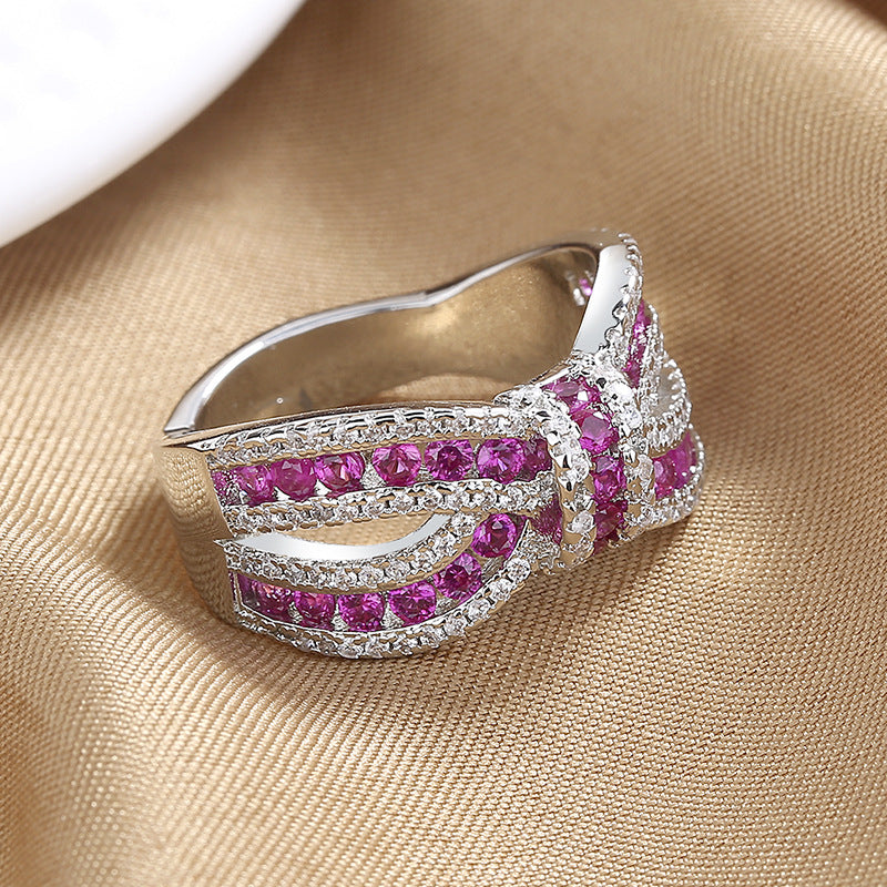 Anello fiocco rosso