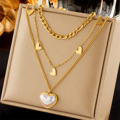 Collana doppio pendente quadrato