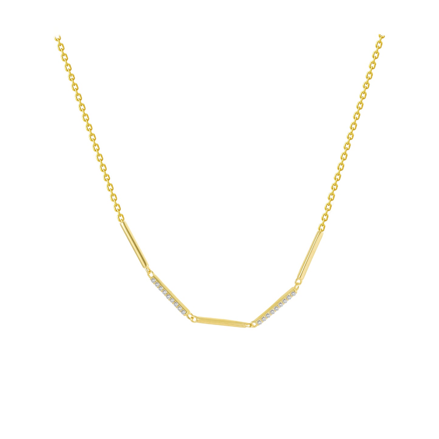 Collana geometrica argento sterling