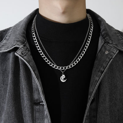 Collana Lettera Titanio