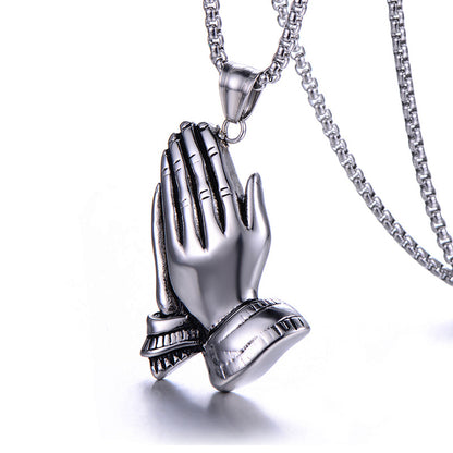 Collana acciaio titanio doppia da uomo