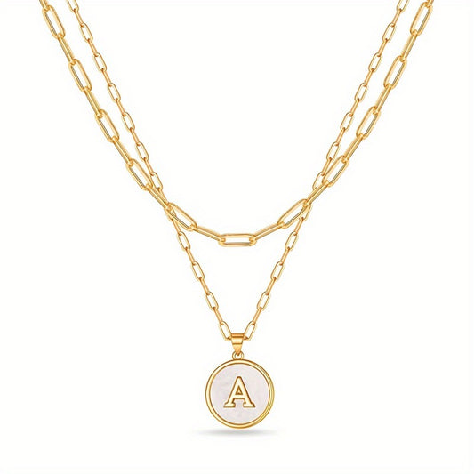 Collana lettere doppio strato