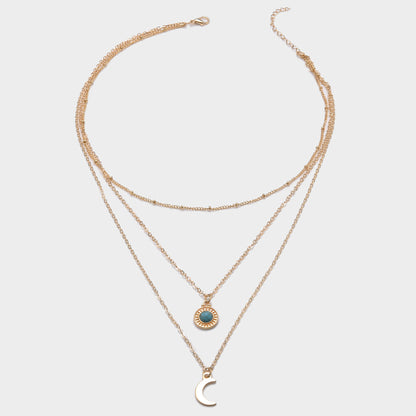 Collana luna turchese