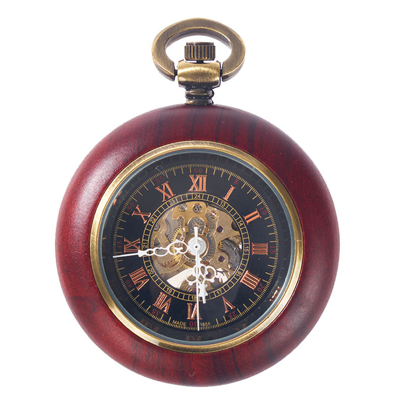 Orologio da tasca in mogano automatico