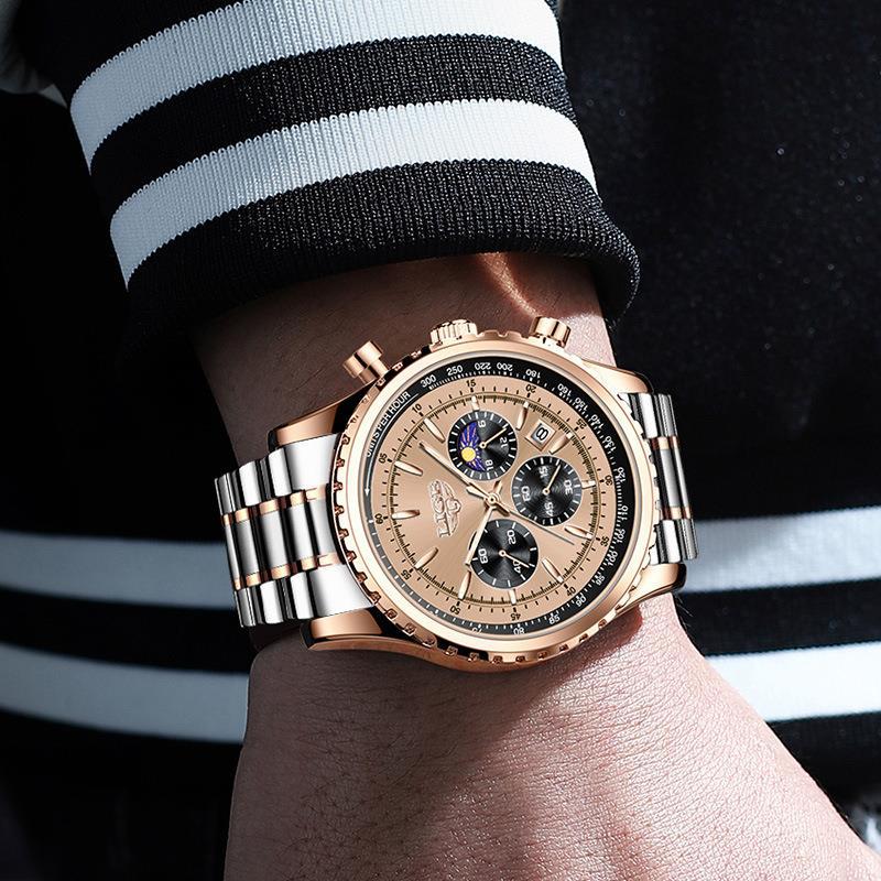 Orologio fasi lunari da uomo affari