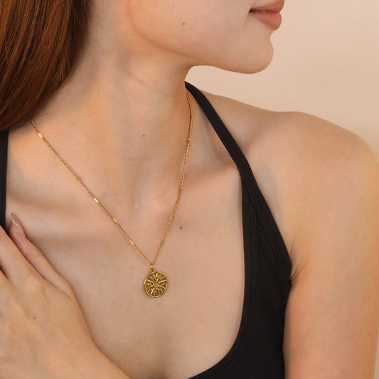 Collana sole rotonda