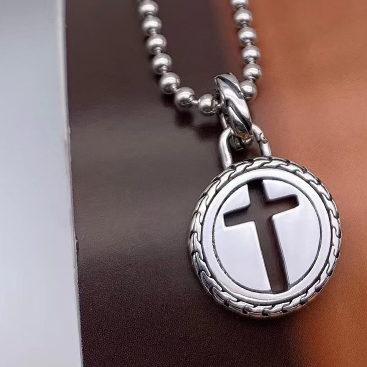 Collana argento croce