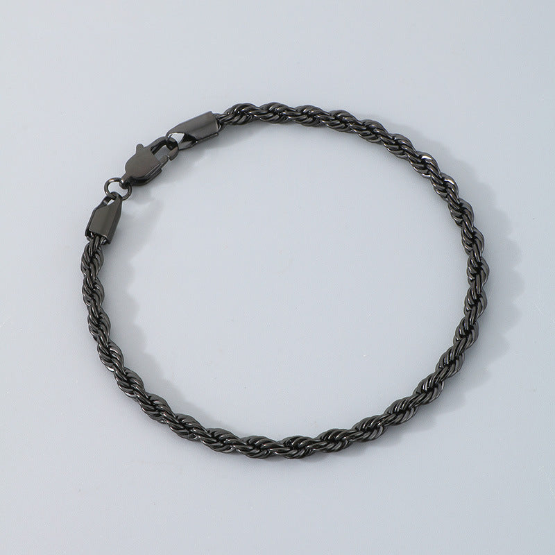 Bracciale catena intrecciata