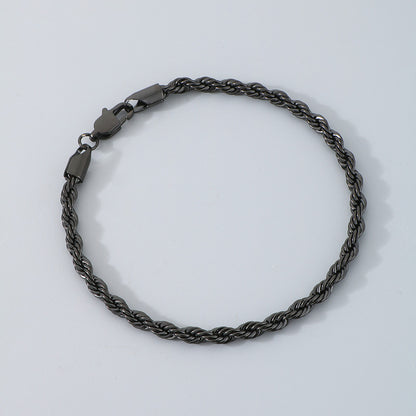 Bracciale catena intrecciata