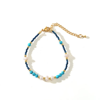 Bracciale turchese perle