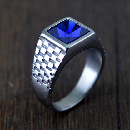 Anello retrò gemme