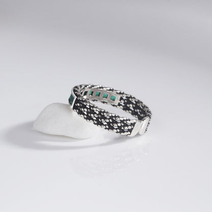 Anello intrecciato vintage da donna