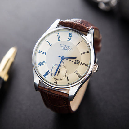 Orologio uomo retro con calendario