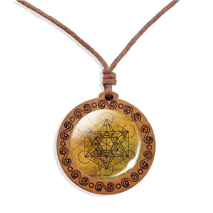 Collana Mandala Legno