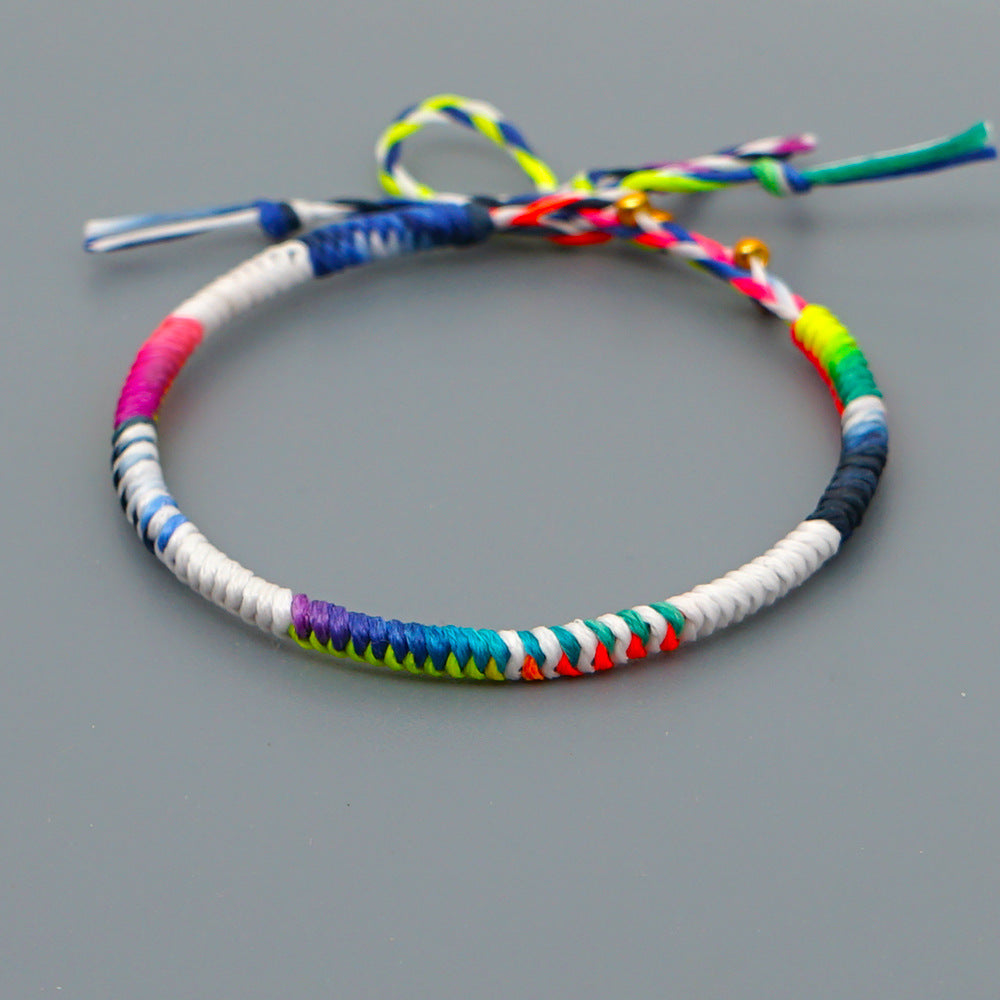 Bracciale natalizio corda