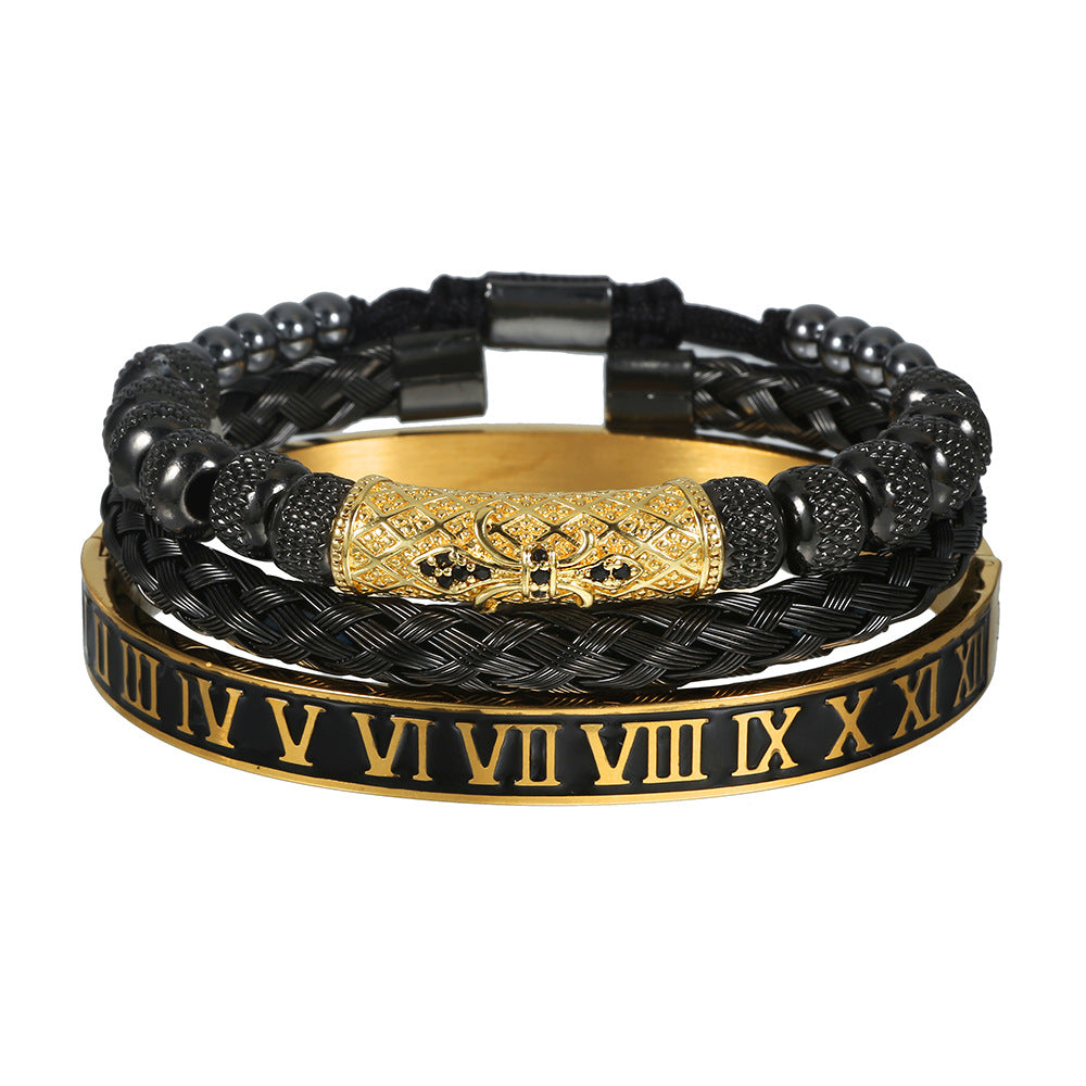 Bracciale scheletro intrecciato