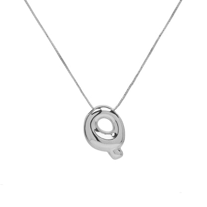 Collana lettera in ottone