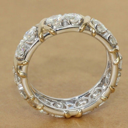 Anello a croce zircone