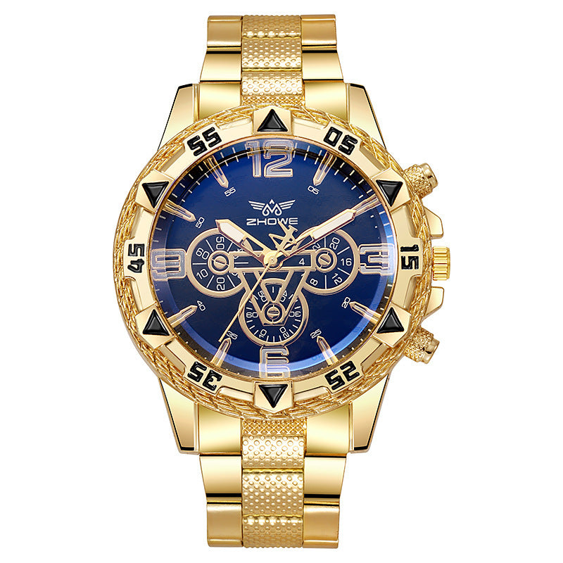 Orologio blu acciaio