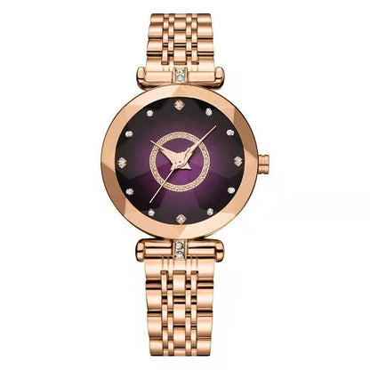 Orologio in acciaio con cristalli