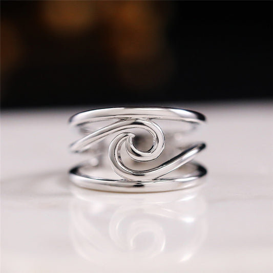 Anello geometrico retrò