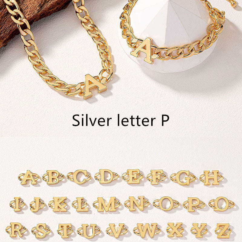 Collana e bracciale con lettere