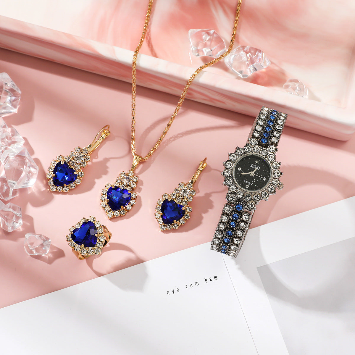 Orologio gipsofila diamanti