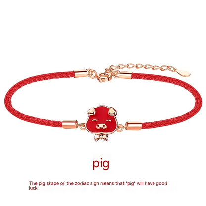 Bracciale rosso zodiaco