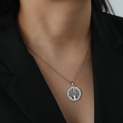 Collana albero vuoto diamanti