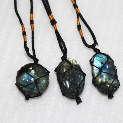 Collana pietra di luna a rete