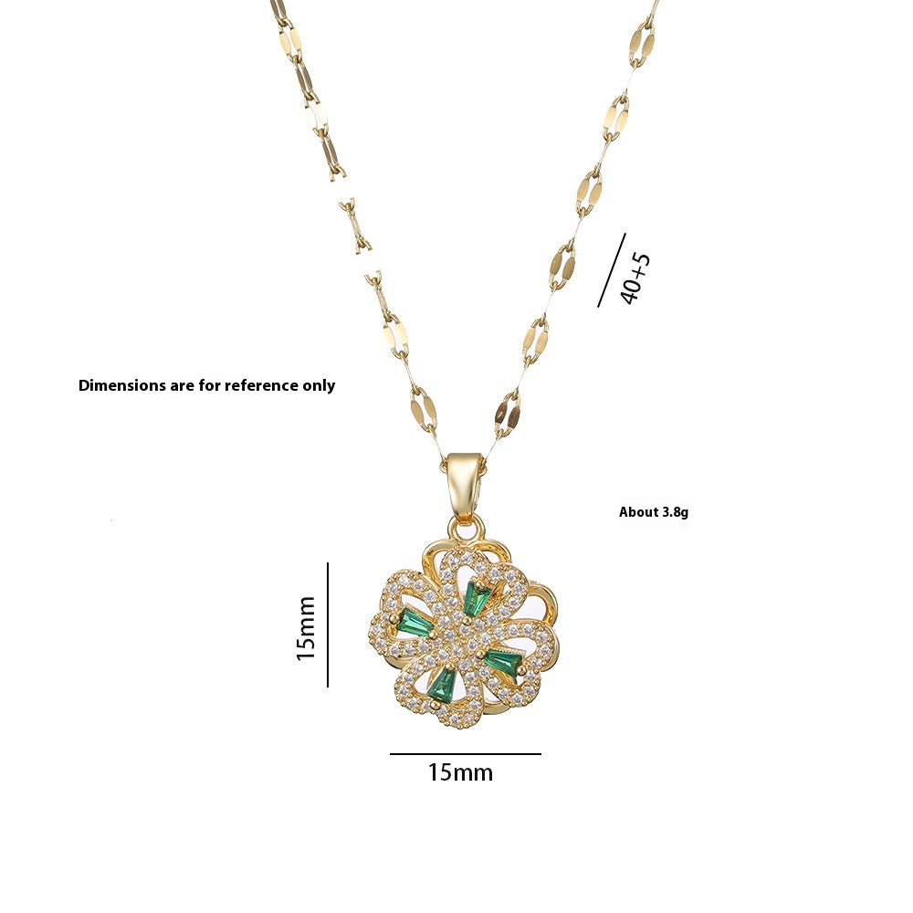 Collana cuore girante