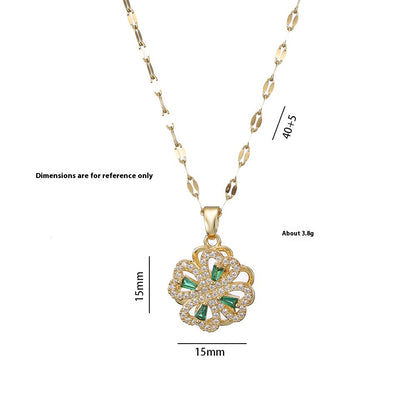 Collana cuore girante