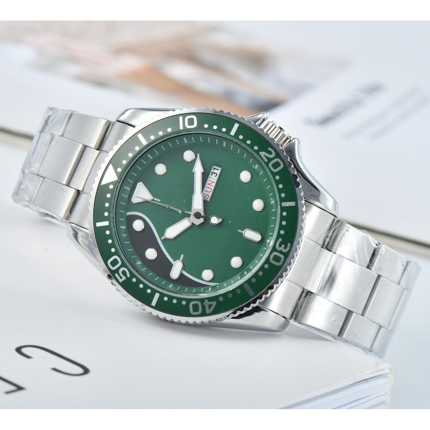 Orologio calendario doppio da uomo