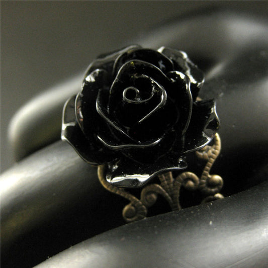 Anello fiore gotico