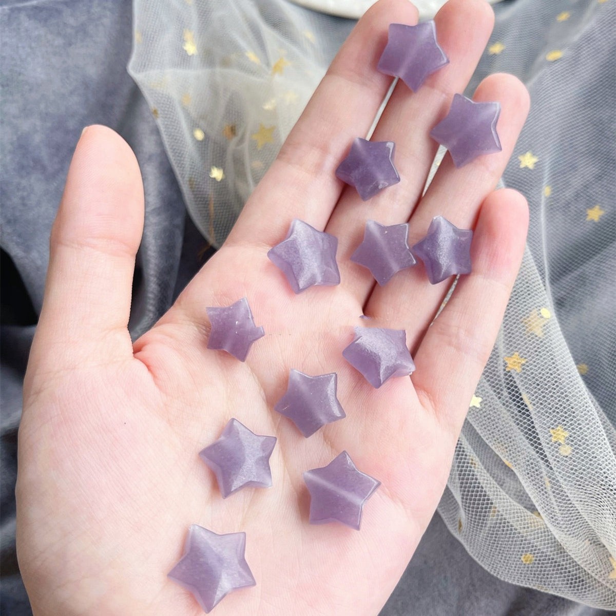 Pendente stella lepidolite