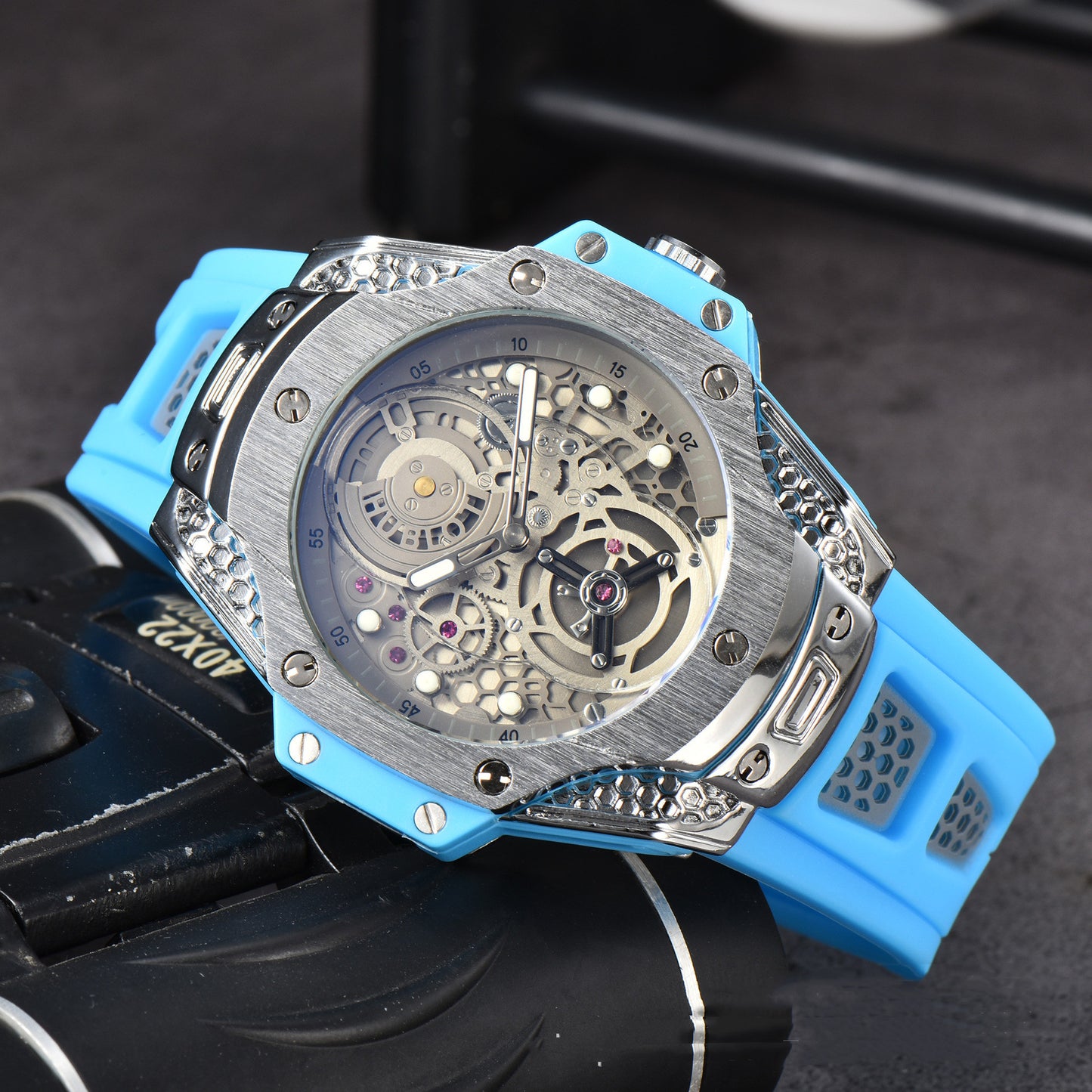 Orologio uomo quarzo con cinturino in tela