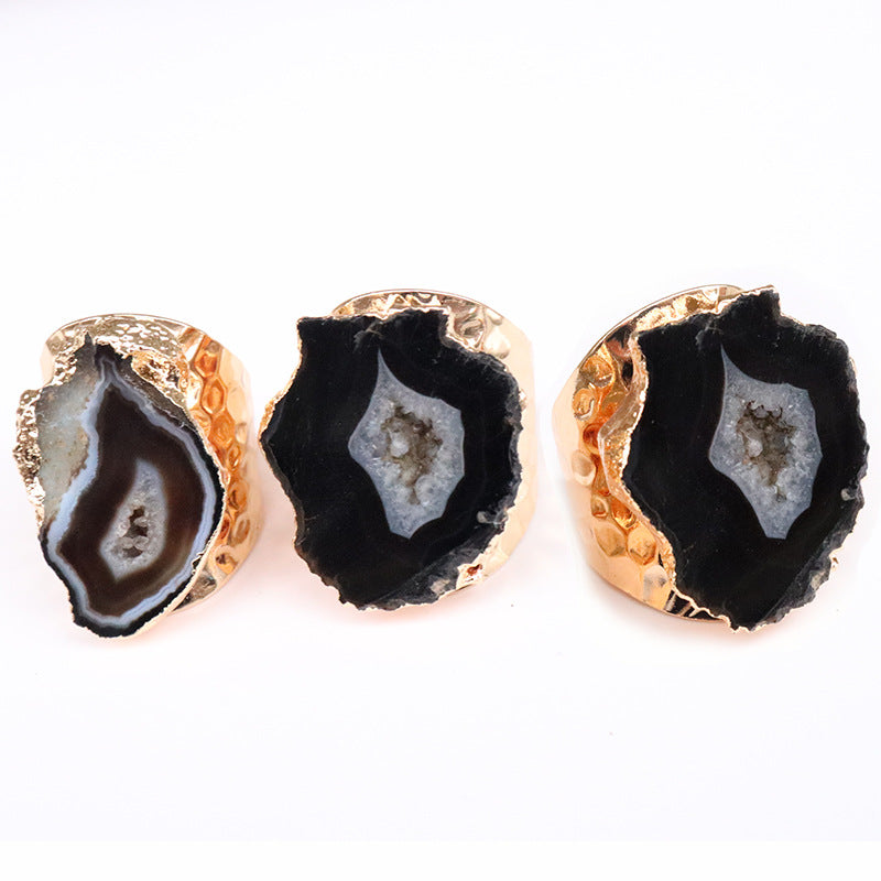 Anello agata naturale