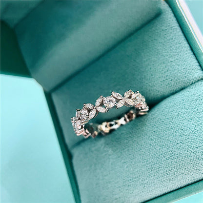 Anello foglia ovale