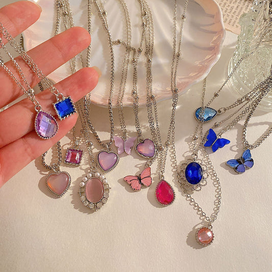 Collana farfalla cuore