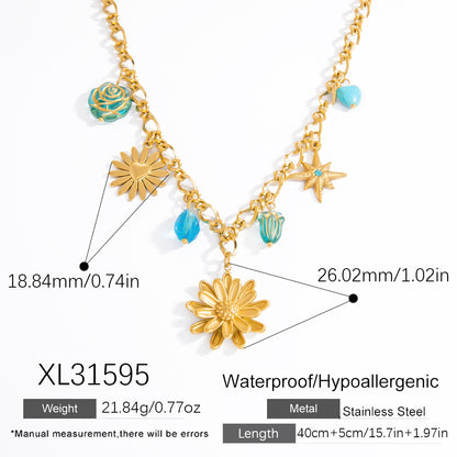 Collana doppio strato oro gemelli