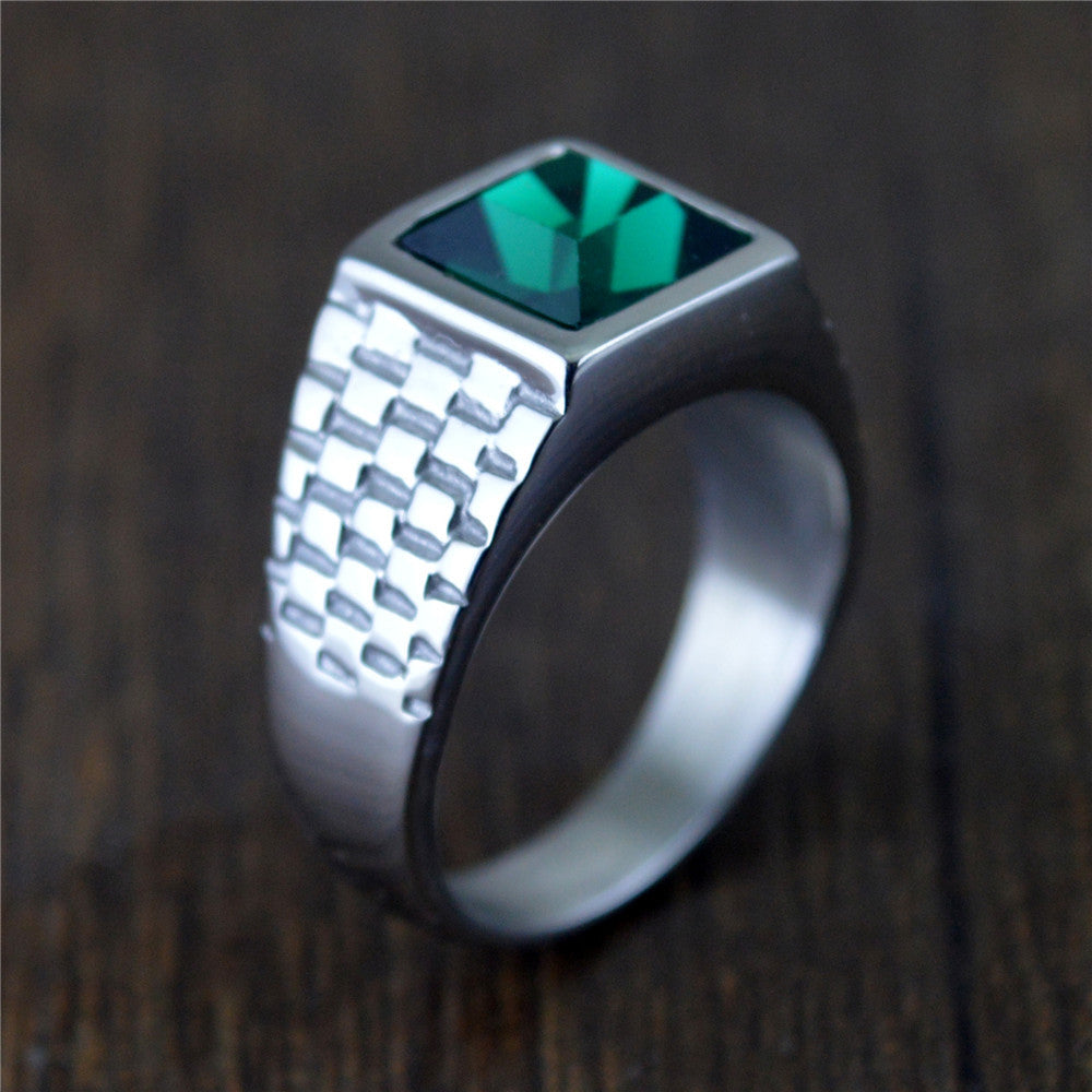 Anello retrò gemme