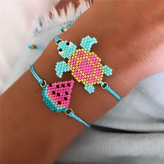 Bracciale tartaruga tessuto