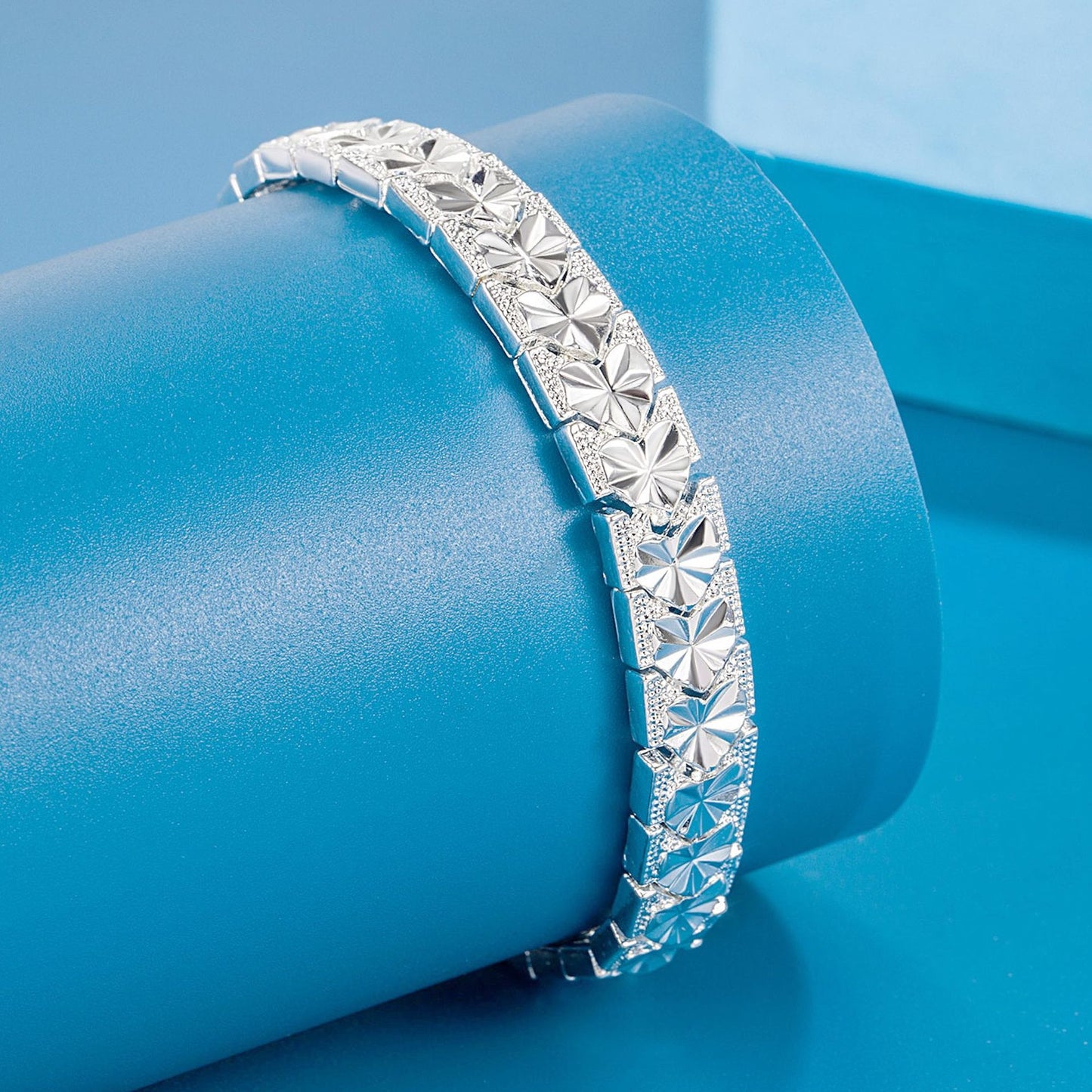 Bracciale cuore pesca