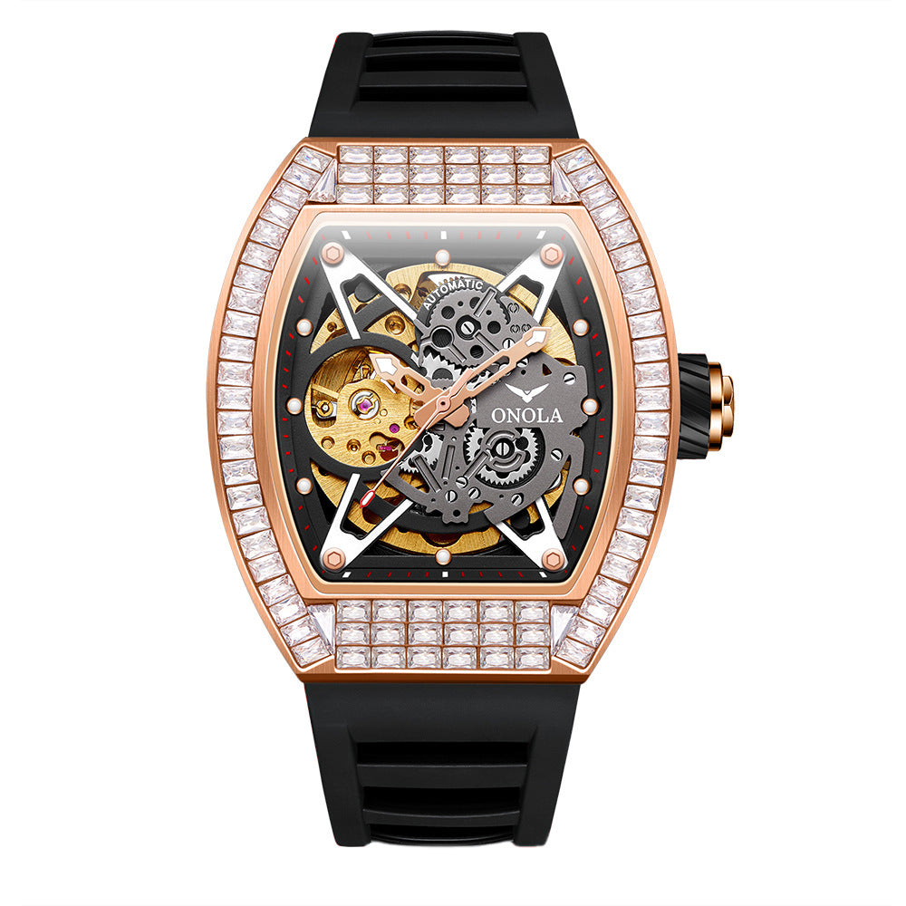 Orologio scheletrato silicone