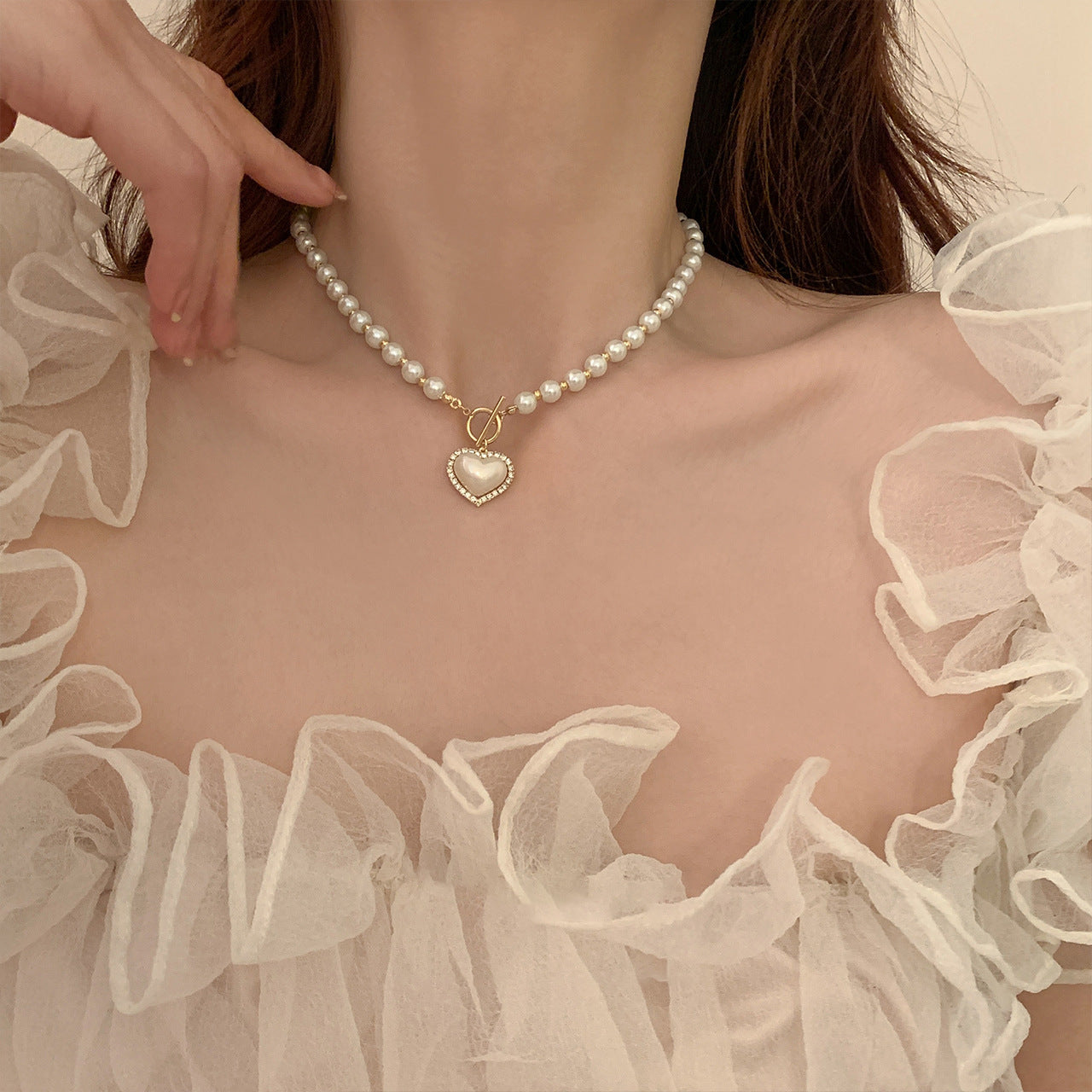 Collana di perle minimal
