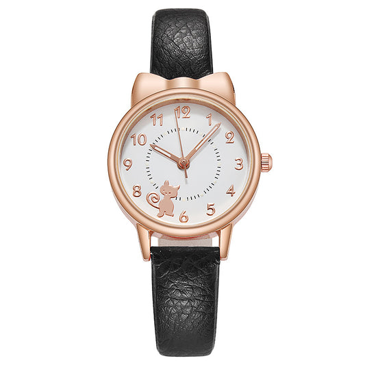 Orologio gatto luminoso da donna