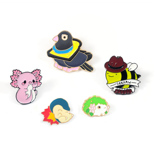 Spilla animale cartoon badge