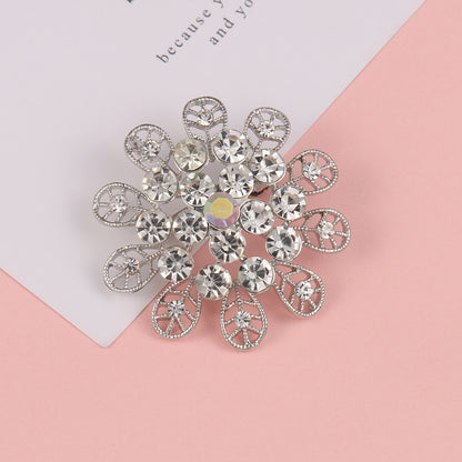 Spilla perla strass
