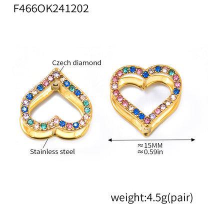 Orecchini in zircone amore