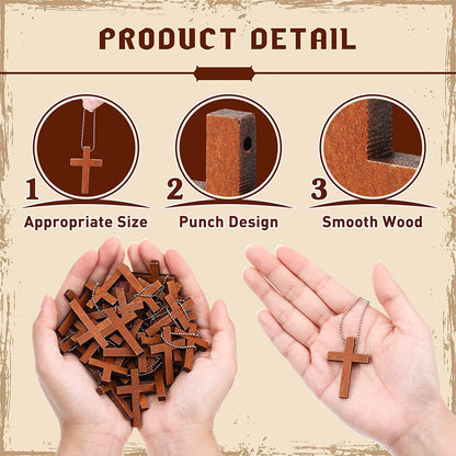 Pendente croce legno